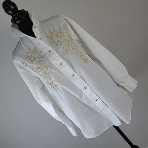 MEXX sz S/36 100% cotton embroidery shirt